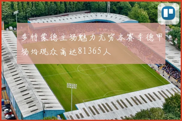 多特蒙德主场魅力无穷本赛季德甲场均观众高达81365人